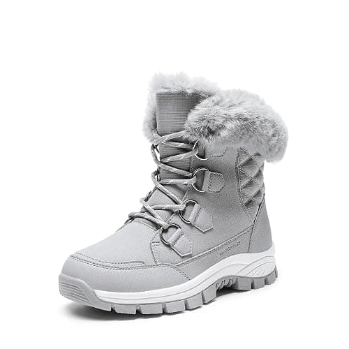 DREAM PAIRS Waterproof Snow Boots for Women, Faux Fur Cozy Warm Insulated Winter Boots Lace Up Mid-Calf Outdoor Shoes for Walking Hiking Hespera - Image 1