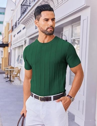 COOFANDY Men's Knit Sweater Ribbed Pullover thumbnail 4