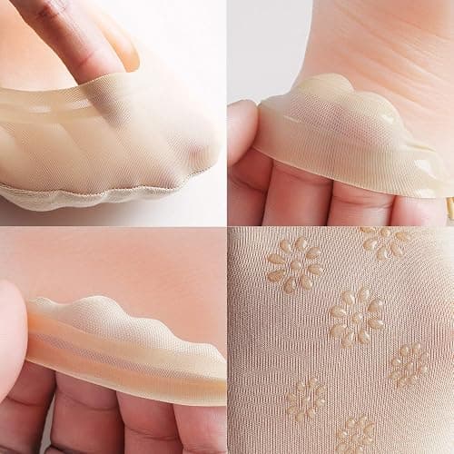 WISVOOO 3-9 Pairs No Show Socks Women Nylon Ultra Low Cut Non-Slip Thin Liner Socks Invisible Hidden Socks for Flats thumbnail 4