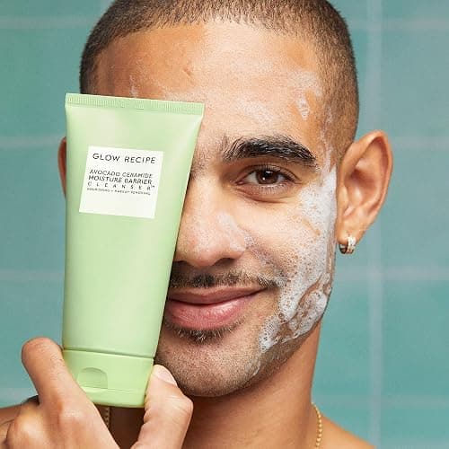 Glow Recipe Avocado Ceramide Facial Cleanser, Korean Double Cleanse Second Step, Hydrating Gel-to-Foam Face Wash for Dry Skin, Barrier Support, Hyaluronic Acid + Colloidal Oatmeal (150ml) thumbnail 8