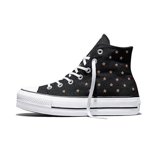 Converse Womens Chuck Taylor All Star Lift Platform Embroidered Stars High Top Sneaker thumbnail 2