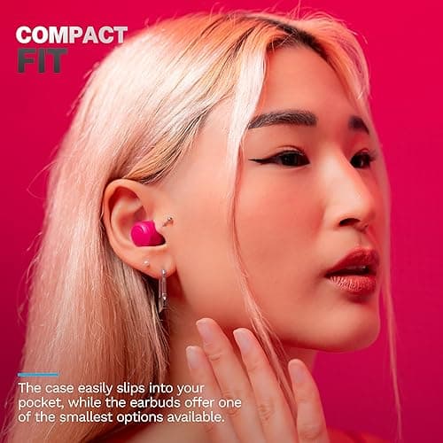 JLab Go Air Pop+ True Wireless Earbuds, in Ear Headphones, Bluetooth Earphones, 35H Playtime Ear Buds, Bluetooth Earbuds with Microphone, USB-C Charging Case, Dual Connect, EQ3 Sound, Dark Pink thumbnail 7