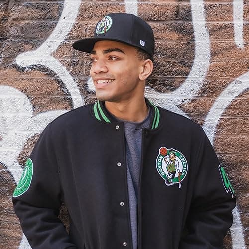 Ultra Game Men NBA Official Twill Snap Back Ultimate Black Baseball Cap Hat thumbnail 5