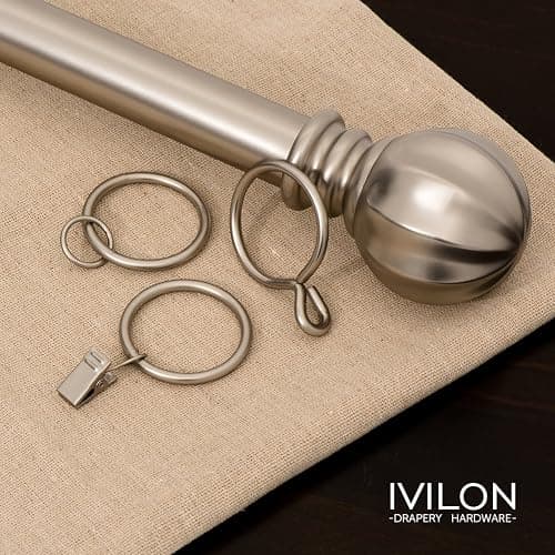 Ivilon Drapery Curtain Clip Rings - Clips Ring for Panels 1.7", Set of 14 Warm Gold thumbnail 2