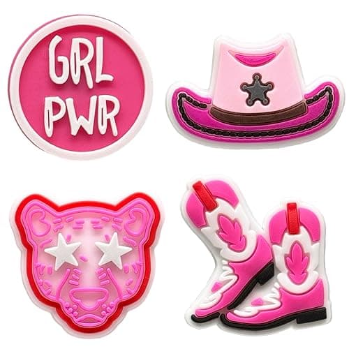 36PCS Pink Cute Preppy Hippie Y2K Croc Charms for Girls Women Adults | 2000s Aesthetic Punk Street, Retro Sunglasses Cactus, Alternative Fashion Clog Decorations for Birthday Gift & Party Favor thumbnail 7