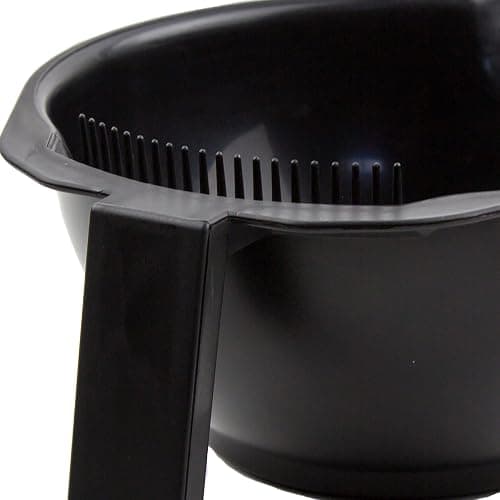 Hair Dye Bowl Set - 3 Black Hair Color Mixing Bowls with Measurements, Pour Spout, Handle & Combed Edge - Reusable Salon Hair Coloring Bowls for Professional or Home Use thumbnail 3