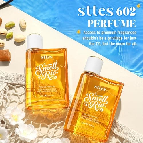 Sttes Perfume 02# (Original 602 Irresistible Sunshine)– Long-Lasting Hair Perfume for Women with Vanilla, Salted Caramel & Gourmet Notes – Sweet Scentual Fragrance Eau de Parfum 100ml (3.4 fl oz) thumbnail 7