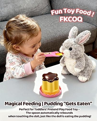 Food Toys Pudding Feeding Toys Doll Toy Foods Set for Toddlers 3 4 5 6 Pudding Toy with Spoon Perfect for Doll Role Play for 3 4 5 6 7 Year Old Girls with Spoon（1 Pieces） thumbnail 3