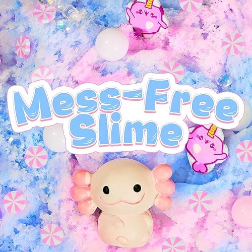 Joytry Axolotl Cloud Slime Kit 2 Pack - 14oz Non-Sticky DIY Slime for Kids, Includes Cute Axolotl Charms & Add-Ins, Glitter, ASMR Sensory Toys, Slime Party Favors for Girls Boys thumbnail 4