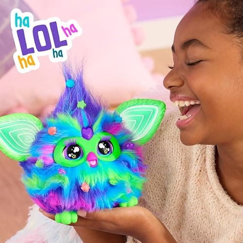 Furby Galaxy Edition, Glow in The Dark, 15 Fashion Accessories, Interactive Plush Toys for 6 Year Old Girls & Boys & Up, Voice Activated Animatronic (Amazon Exclusive) thumbnail 10
