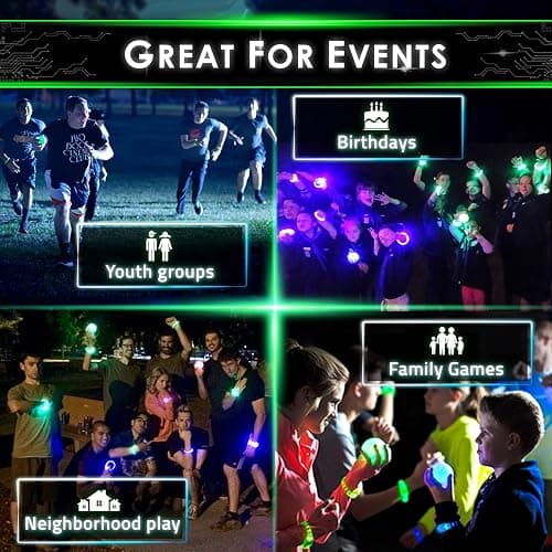 Redux: The Original Glow in The Dark Capture The Flag Game | Ages 8+ | Outdoor Games for Kids and Teens | Glow in the Dark Games | Sports Gifts for Boys | Alternative to Laser Tag Guns & Flag Football thumbnail 5
