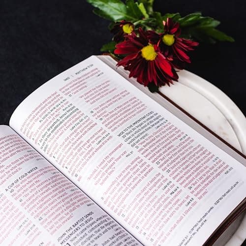 NKJV, End-of-Verse Reference Bible, Personal Size Large Print, Leathersoft, Black, Red Letter, Comfort Print: Holy Bible, New King James Version thumbnail 5