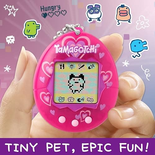 BANDAI - Tamagotchi Mascota Virtual Original Lots of Love 42975 Multicolor - Tu Fiel compañero Virtual en la Palma de tu Mano - Cuida, Juega y Disfruta - Juguete Electrónico para Mayores de 8 Años thumbnail 6