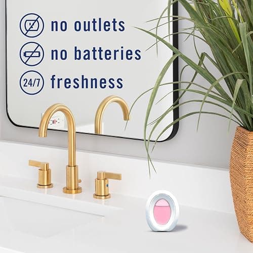 Febreze Bathroom Air Freshener, Odor-Fighting, Plug In Alternative, Air Fresheners for Small Spaces in Home, Bathroom, Kitchen, & Closet, Lilac & Watermelon Scents, 4ct (2 of Each Scent) thumbnail 5