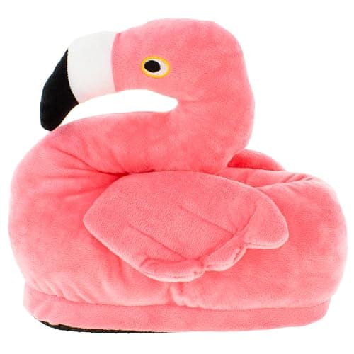 Happy Feet Animal Slippers for Adults and Kids, Cozy and Comfortable, Sturdy Rubber Soles, Thick 1-Inch Memory Foam Footbed, Non-Skid Bottoms, Plush Velvety Material Slippers, As Seen on Shark Tank thumbnail 4