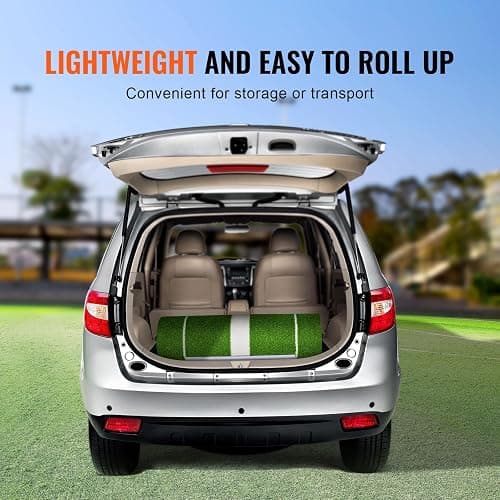 VEVOR 10x3ft Softball/Baseball Pitching Mat with Rubber Mound - Anti-Fade Turf & Anti-Slip Foam Backing, Portable Fastpitch Training Aid for Indoor/Outdoor Practice (Red/Green) thumbnail 6