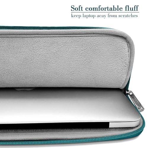 TECOOL 15.6 Inch Laptop Sleeve Protective Laptop Case 15.6 Inch for 15 15.6" HP Lenovo ThinkPad IdeaPad Dell Acer Asus Notebook Chromebook,Water-resistant Computer Case Laptop Bag with Pockets,Teal thumbnail 5