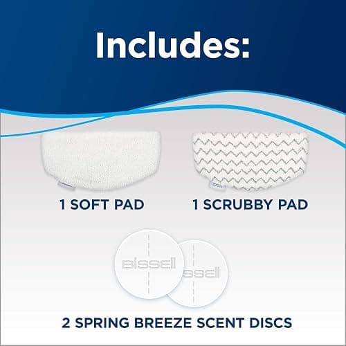 Bissell PowerFresh Deluxe 1806 Steam Mop for Tile, Hardwood & Sealed Floors w/Built‑in SpotBoost Brush, Fast 30‑Second Warm‑Up, Variable Steam Levels, Fresh Scent Discs Compatible thumbnail 8
