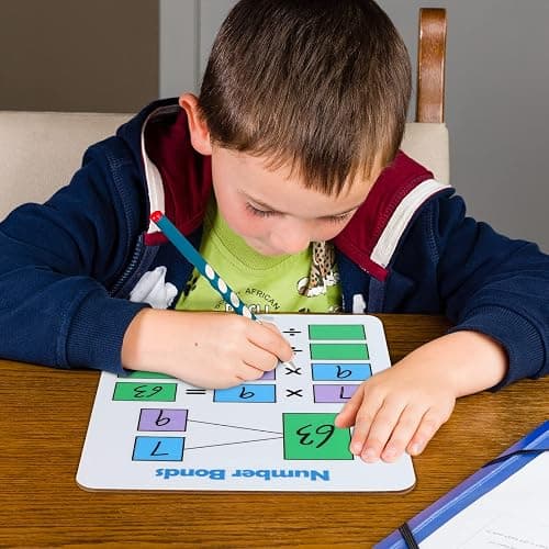 Dry Erase Multiplication Chart Whiteboard, 9" x 12" Multiplication Table Double-Sided Times Table, Math Manipulatives White Board for Kids Students, Classroom and Home, Small White Board Dry Erase thumbnail 6