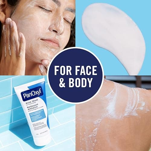 PanOxyl 4% Benzoyl Peroxide Acne Wash, Helps Clear and Prevent Acne, Daily Antibacterial Wash, Gentle, pH-Balanced, 85g thumbnail 6