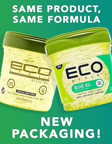 Eco Style ECOCO Style Gel Olive Oil-100% Pure Olive Oil-Adds Shine And Tames Split Ends-Weightless Style-Nourishes And Repairs-Adds Moisture To The Scalp-Superior Hold-Healthy Shine-16 Oz thumbnail 3