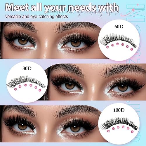 Lash Clusters Kit 708Pcs Individual Cluster Lash Extensions Kit 30D+40D+50D+60D+80D+100D Wispy Eyelash Clusters with Lash Bond and Seal and Tweezers 10-16mm 6 Styles Mix Lashes Clusters Kit thumbnail 4