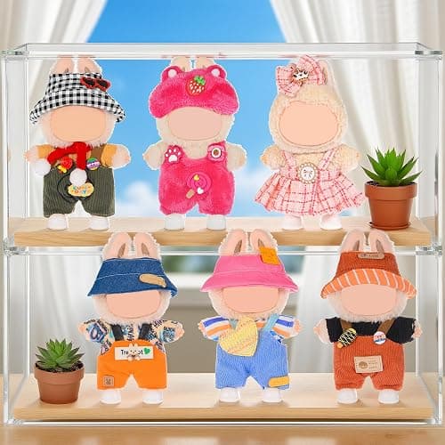 Total 6 Sets Various Style Cute Doll Clothes Accessories for 17cm Dolls - Soft & Stylish Costume Accessories (Doll Not Icluded) thumbnail 6