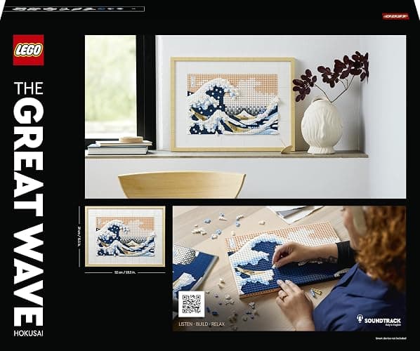 LEGO 31208 Art Hokusai – Große Welle, 3D Japanische Wanddeko, Bastelset, gerahmte Ozean-Leinwand, Hobbys für Erwachsene, DYI, Home- und Büro-Deko thumbnail 10