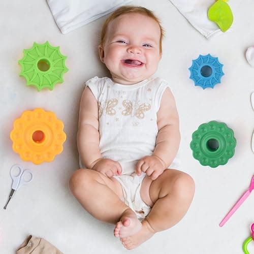 FineSource Spinning Stacking Toys-Spin Toys ABS Plastic and Color Rainbow Design,Focus on Children Educational Kids Brain Development Toys Free Family Games for Birthday Gifts thumbnail 9