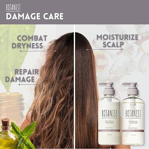 BOTANIST Natural Shampoo and Conditioner Set, Hair Repair Shampoo and Conditioner by Keratin, Collagen, Jojoba& Argan Oil, Moisturizing Shampoo in Japan, Silicone & Sulfate Free 31.7 Fl Oz DAMAGE CARE thumbnail 4