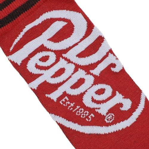 Dr Pepper Men's Crew Socks 2-Pack - Quench Your Thirst for Comfort! thumbnail 2