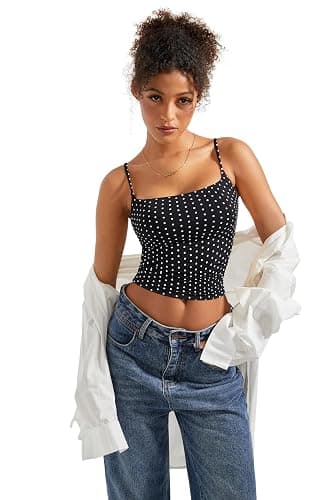 SUUKSESS Women Sexy Square Neck Tank Top Summer Y2K Going Out Basic Cami Shirt thumbnail 2