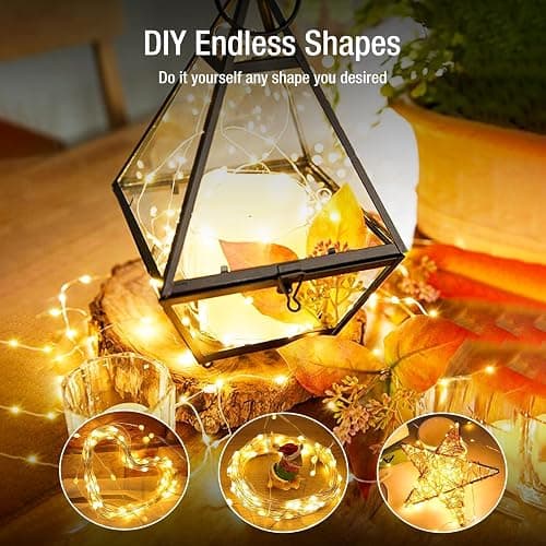 Fairdeer 6 Pack Fairy Lights Battery Operated - 7ft 20 Led Twinkle Lights 3 Modes, Bulk Mini String Lights Waterproof for Mason Jars Vases DIY Party Wedding Fathers Day Decoration -Warm White thumbnail 4
