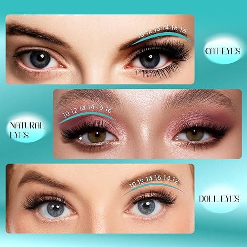 GEMERRY Lash Clusters D Curl 280pcs 80D 280 PCS 10-18MIX for Beginners | Wispy Natural Lash Clusters Individual Eyelash Extensions Soft Thin Band Fluffy Volume Reusable Handmade DIY at Home Beginner thumbnail 5