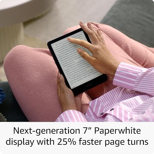 Amazon Kindle Paperwhite Signature Edition 32GB (newest model) – Our fastest Kindle with auto-adjusting front light, wireless charging, and weeks of battery life – Metallic Jade thumbnail 2