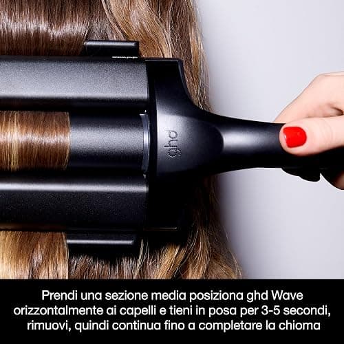 ghd Wave Triple Barrel Waver in Nero - Per Onde Morbide e Naturali Effetto Beach Waves Che Durano Tutto il Giorno - Per Tutti i Tipi di Capelli - (Spina EU) thumbnail 4
