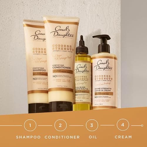 Carol's Daughter Goddess Strength Leave In Conditioner Cream, 10 Fl Oz - Strengthening and Moisturizing for Wavy, Curly Hair thumbnail 10