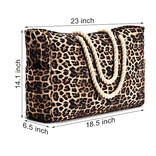 Becokan Beach Bags for Women Large Waterproof Beach Tote Bag Zipper Beach Bags Waterproof Sandproof Swim Pool Bag Large Tote thumbnail 4