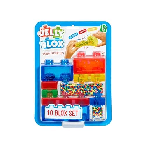 Jelly Blox - 10 Blox Set | Squishy Is More Fun! | Unique Squishy Building System | For Ouch-Free, Open, Imaginative Play | For Boys And Girls Ages 2+ - Image 1