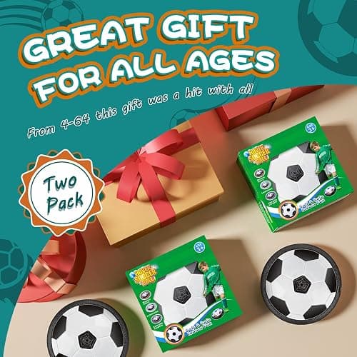 2 Pack Hover Soccer Ball with 8 Pcs Batteries, Air Floating Soccer Toy with LED Lights and Foam Bumper, Indoor Games for Kids 4-8-12, Toys Gifts for 3 4 5 6 7 8 9 Year Old Boys Girls thumbnail 7