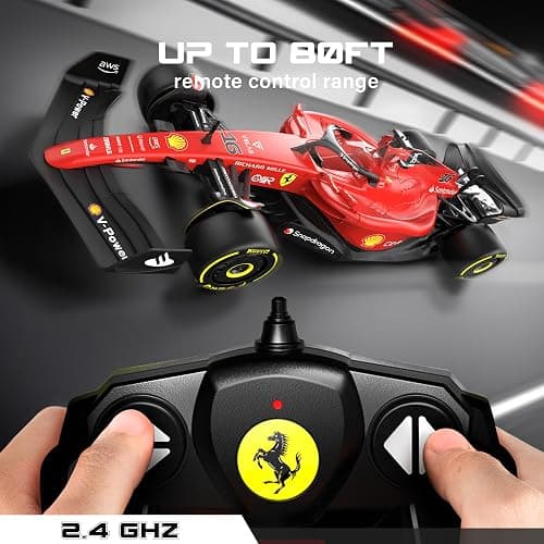 Voltz Toys Authentic Licensed 1:18 Ferrari F1 75 Remote Control Car - F1 Collection RC car Series for Kids and Adults - 2.4GHz RC Car for Gift (1:18 Ferrari F1 75) thumbnail 5