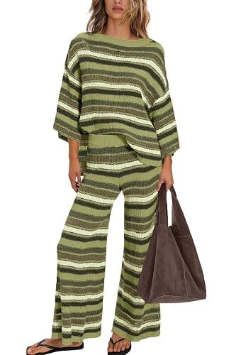 ReachMe Womens Striped Pajamas thumbnail 2