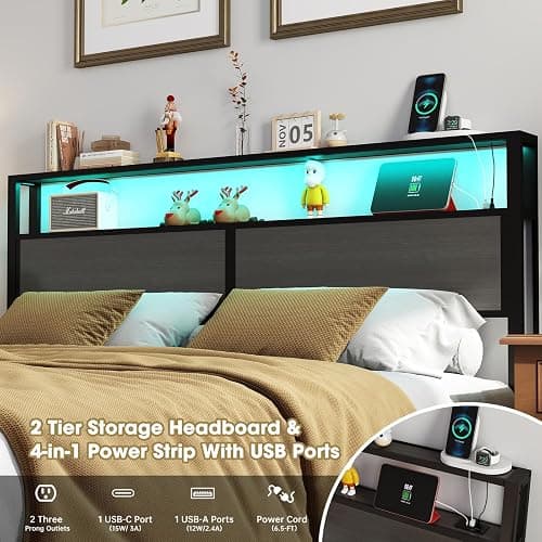 King Size Bed Frame LED  thumbnail 4