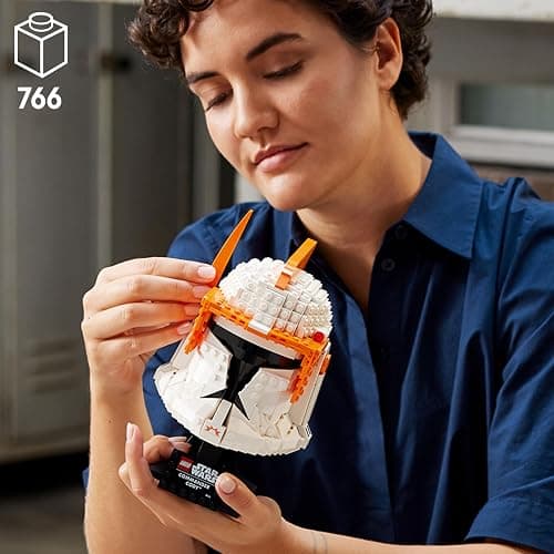 LEGO Star Wars Clone Commander Cody Helmet 75350 Collectible Building Set - Featuring Authentic Details, Office Decor Display Model for Adults, The Clone Wars Collection Memorabilia and Gift Idea thumbnail 2