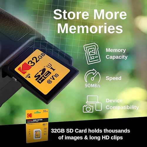 Digital Camera Set Bundle with Kodak Pixpro FZ55 Black Compact Digital Camera, 32gb SD Card, and Clikoze Cleaning Cloth thumbnail 4