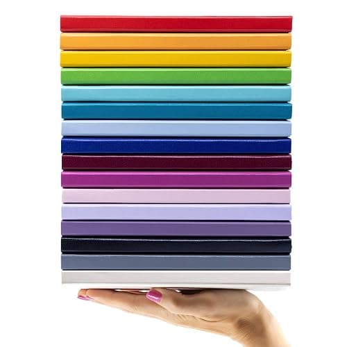 PAPERAGE Lined Journal Notebook, 3 Pack, (Yellow, Blush, Turquoise), 160 Pages, Medium 5.6 in x 8 in - 100 GSM Thick Paper – Hardcover Journaling Notebook for Work, School & Note Taking thumbnail 8