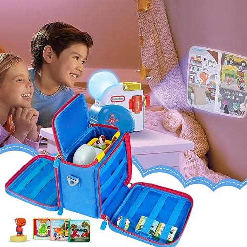 ZIOZERTT Carrying Case Compatible with Little Tikes Story Dream Machine Books Starter Set,Portable Storage Bag for Story Books and Character with Handle and Shoulder Strap,Case Only thumbnail 6
