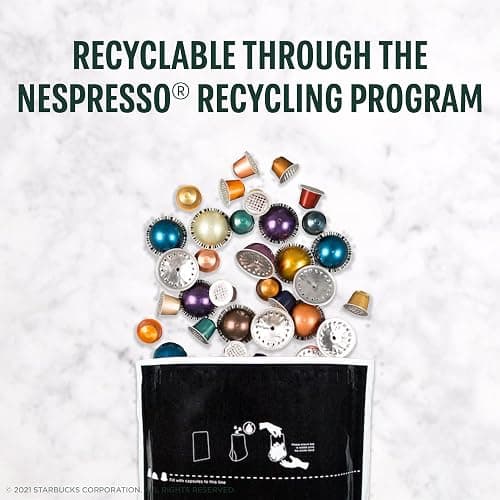 Starbucks by Nespresso Original Line Variety Pack Coffee, 50-count Espresso Pods thumbnail 6