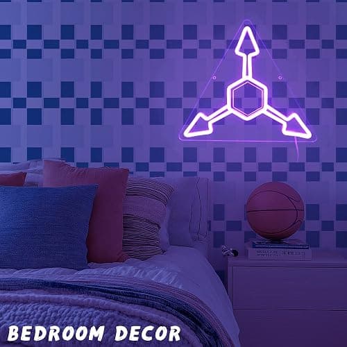 Murder Uzi Neon Sign For Wall Decor Dimmable USB Powered Absolute Solver Neon Light for Gaming Room Man Cave Decor Ideal Modern LED Light for Fans(13.2 * 11.5inch) - Purple thumbnail 7