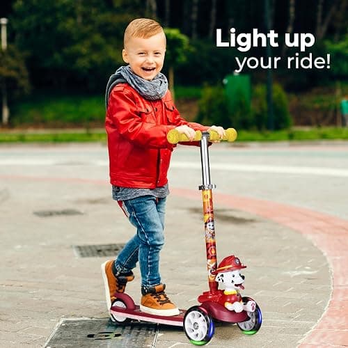 Kick Scooter for Kids, 3 Wheel Self Balancing, Light Up LED Wheels thumbnail 8
